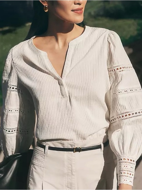 Ann Taylor Tops - Ann Taylor Peasant Blouse